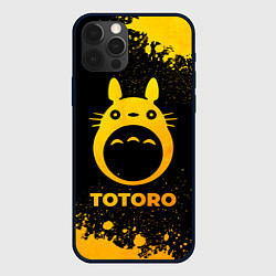 Чехол для iPhone 12 Pro Totoro - gold gradient, цвет: 3D-черный