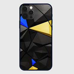 Чехол iPhone 12 Pro Black yellow elements