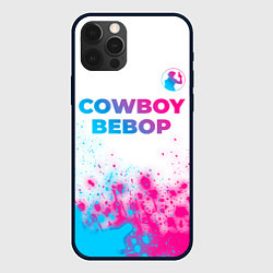 Чехол iPhone 12 Pro Cowboy Bebop neon gradient style: символ сверху