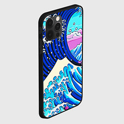 Чехол для iPhone 12 Pro Большая волна в Канагаве сакура, цвет: 3D-черный — фото 2