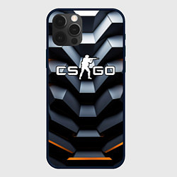 Чехол для iPhone 12 Pro CSGO объемная конструкция, цвет: 3D-черный