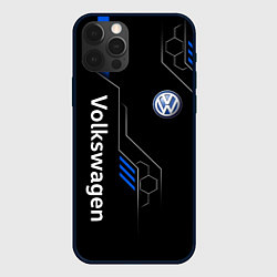 Чехол iPhone 12 Pro Volkswagen - blue technology