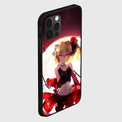 Чехол для iPhone 12 Pro Touhou Project Фландр Скарлет, цвет: 3D-черный — фото 2