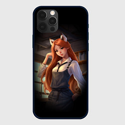 Чехол для iPhone 12 Pro Девушка лиса ученица, цвет: 3D-черный