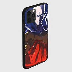 Чехол для iPhone 12 Pro One Punch Man Сайтама, цвет: 3D-черный — фото 2