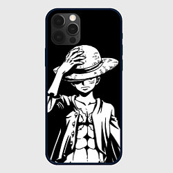 Чехол для iPhone 12 Pro Ван пис - Луффи снимает шляпу, цвет: 3D-черный