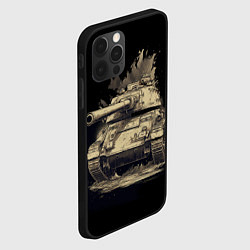 Чехол для iPhone 12 Pro Русский танк т54, цвет: 3D-черный — фото 2