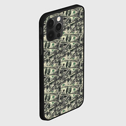 Чехол для iPhone 12 Pro Американские доллары, цвет: 3D-черный — фото 2