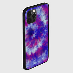 Чехол для iPhone 12 Pro Tie-Dye дизайн, цвет: 3D-черный — фото 2