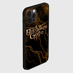 Чехол для iPhone 12 Pro Врата Балдура молния, цвет: 3D-черный — фото 2