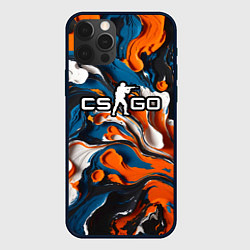Чехол iPhone 12 Pro Мазки краски - CS GO