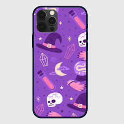 Чехол для iPhone 12 Pro Ведьмин узор, цвет: 3D-черный