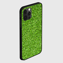 Чехол для iPhone 12 Pro Зелёный газон, цвет: 3D-черный — фото 2