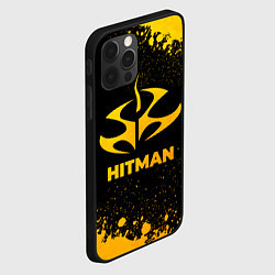 Чехол для iPhone 12 Pro Hitman - gold gradient, цвет: 3D-черный — фото 2