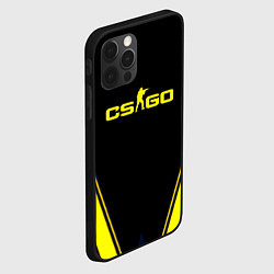 Чехол для iPhone 12 Pro Cs go sport geometry, цвет: 3D-черный — фото 2