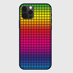 Чехол для iPhone 12 Pro Палитра rgb, цвет: 3D-черный