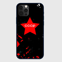 Чехол для iPhone 12 Pro Звезда символ СССР, цвет: 3D-черный