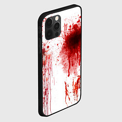 Чехол для iPhone 12 Pro Брызги крови, цвет: 3D-черный — фото 2