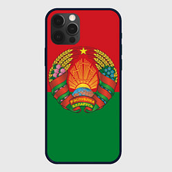 Чехол для iPhone 12 Pro Республика Беларусь, цвет: 3D-черный