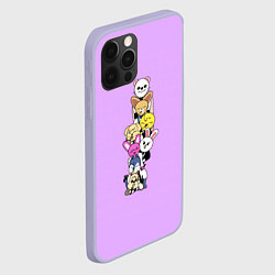 Чехол для iPhone 12 Pro Skzoo друг за другом, цвет: 3D-светло-сиреневый — фото 2