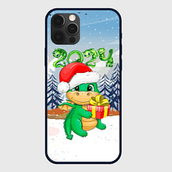 Чехол для iPhone 12 Pro Дракончик с подарком, цвет: 3D-черный