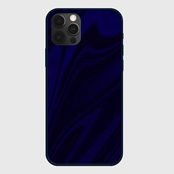 Чехол для iPhone 12 Pro Абстракция ночной тёмно-синий, цвет: 3D-черный
