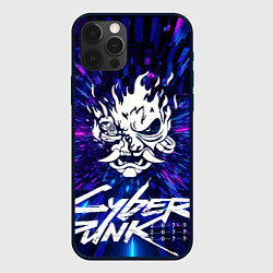 Чехол iPhone 12 Pro Cyberpunk 2077: samurai blue