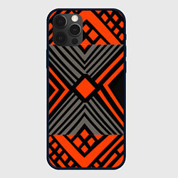 Чехол для iPhone 12 Pro Узор в этническом стиле племени масаев, цвет: 3D-черный
