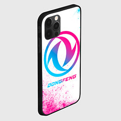 Чехол для iPhone 12 Pro Dongfeng neon gradient style, цвет: 3D-черный — фото 2