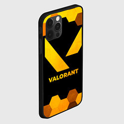 Чехол для iPhone 12 Pro Valorant - gold gradient, цвет: 3D-черный — фото 2