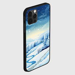 Чехол для iPhone 12 Pro Новогодняя опушка, цвет: 3D-черный — фото 2