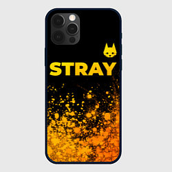 Чехол для iPhone 12 Pro Stray - gold gradient посередине, цвет: 3D-черный