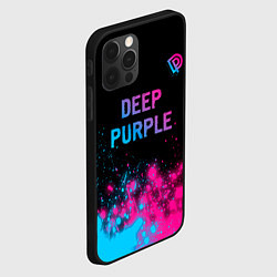 Чехол для iPhone 12 Pro Deep Purple - neon gradient посередине, цвет: 3D-черный — фото 2