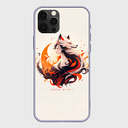 Чехол для iPhone 12 Pro Дева оборотень, цвет: 3D-светло-сиреневый