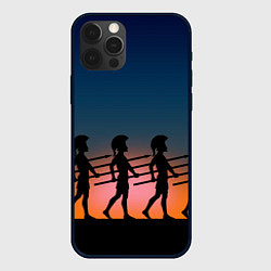 Чехол для iPhone 12 Pro Греческий закат, цвет: 3D-черный