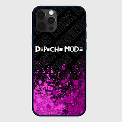 Чехол для iPhone 12 Pro Depeche Mode rock legends посередине, цвет: 3D-черный