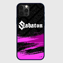 Чехол для iPhone 12 Pro Sabaton rock legends посередине, цвет: 3D-черный