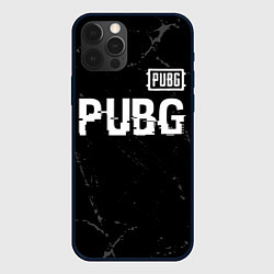 Чехол iPhone 12 Pro PUBG glitch на темном фоне посередине