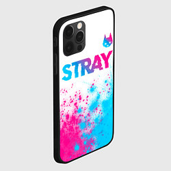 Чехол для iPhone 12 Pro Stray neon gradient style посередине, цвет: 3D-черный — фото 2