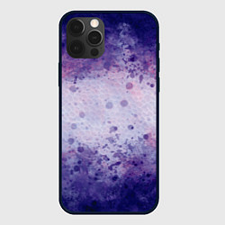 Чехол для iPhone 12 Pro Абстракция - purple scales, цвет: 3D-черный