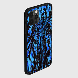 Чехол для iPhone 12 Pro Демонический доспех синий, цвет: 3D-черный — фото 2