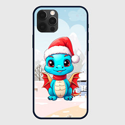 Чехол для iPhone 12 Pro Ветрокрылый дракон удачи, цвет: 3D-черный