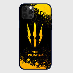 Чехол iPhone 12 Pro The Witcher - gold gradient