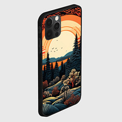 Чехол для iPhone 12 Pro Мерцание праздника новогодний орнамент, цвет: 3D-черный — фото 2