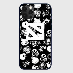 Чехол для iPhone 12 Pro Dota valve black, цвет: 3D-черный