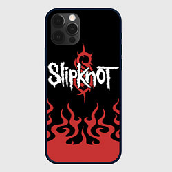 Чехол iPhone 12 Pro Slipknot в огне