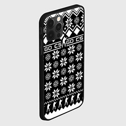 Чехол для iPhone 12 Pro CS GO christmas sweater, цвет: 3D-черный — фото 2