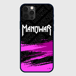 Чехол iPhone 12 Pro Manowar rock legends посередине