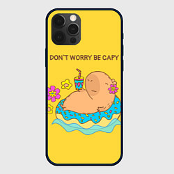 Чехол iPhone 12 Pro Капибара dont worry be capy