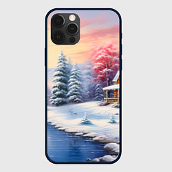 Чехол для iPhone 12 Pro Сказочная метель подарков, цвет: 3D-черный